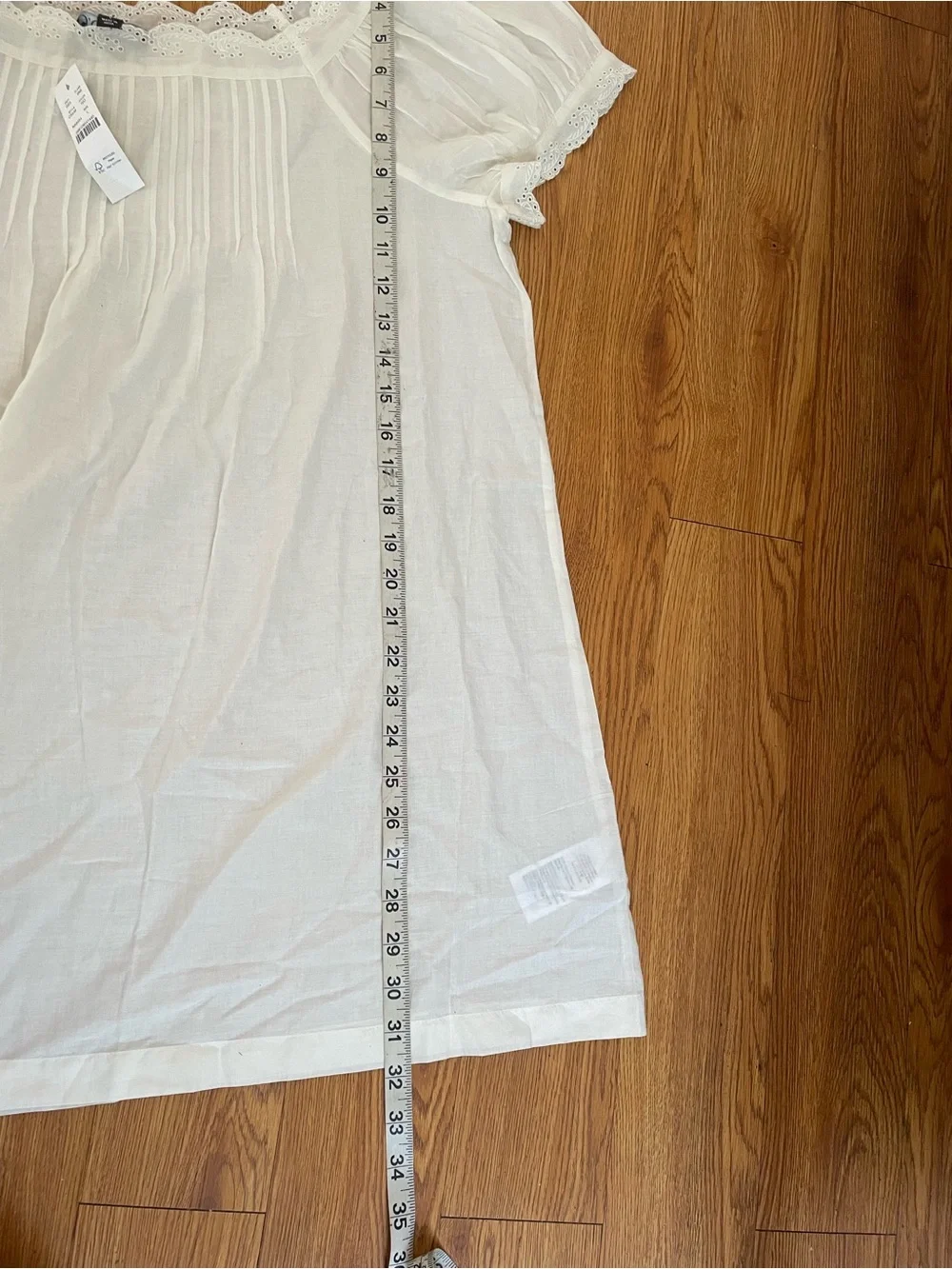 Jcrew Cotton voile scallop-trim babydoll dress